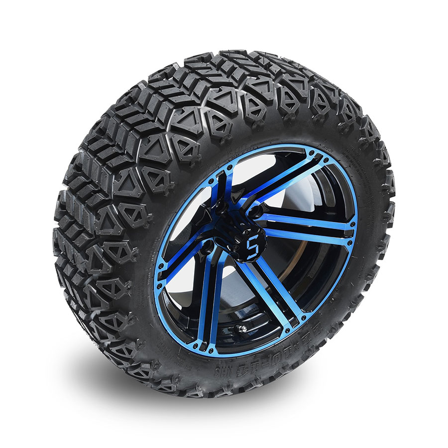 12" Blue/Glossy Black Aluminium