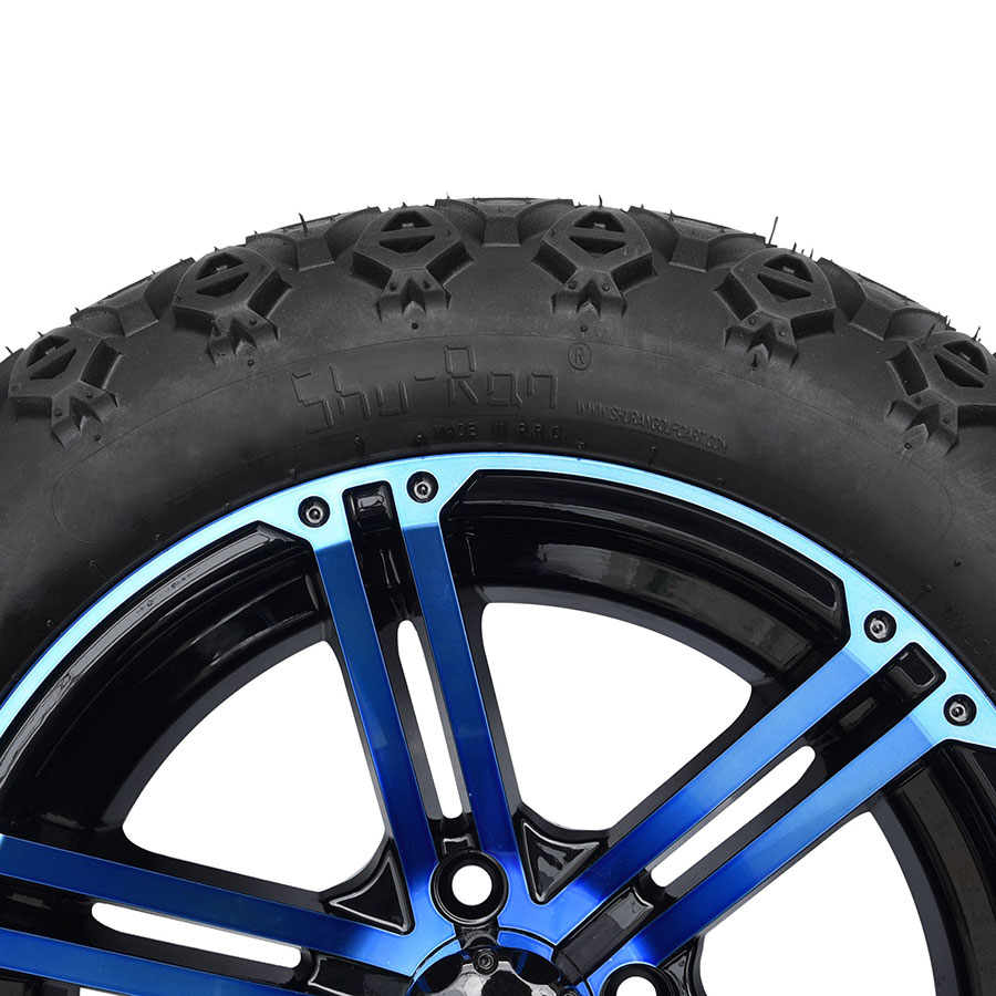 12" Blue/Glossy Black Aluminium