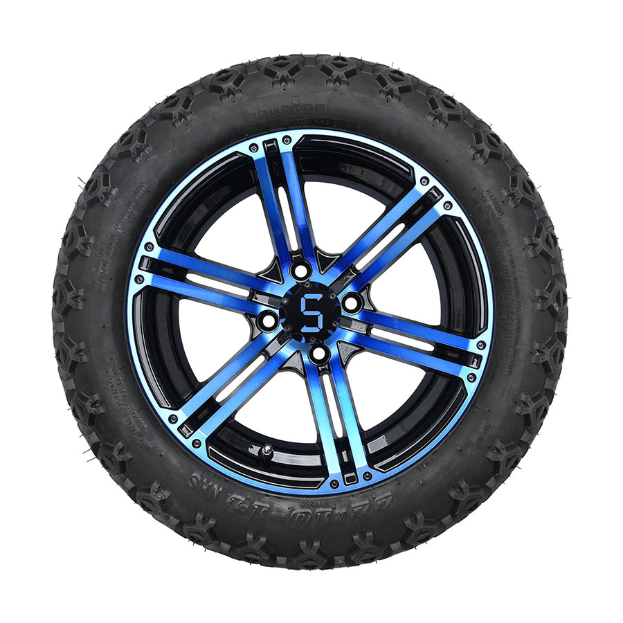 12" Blue/Glossy Black Aluminium