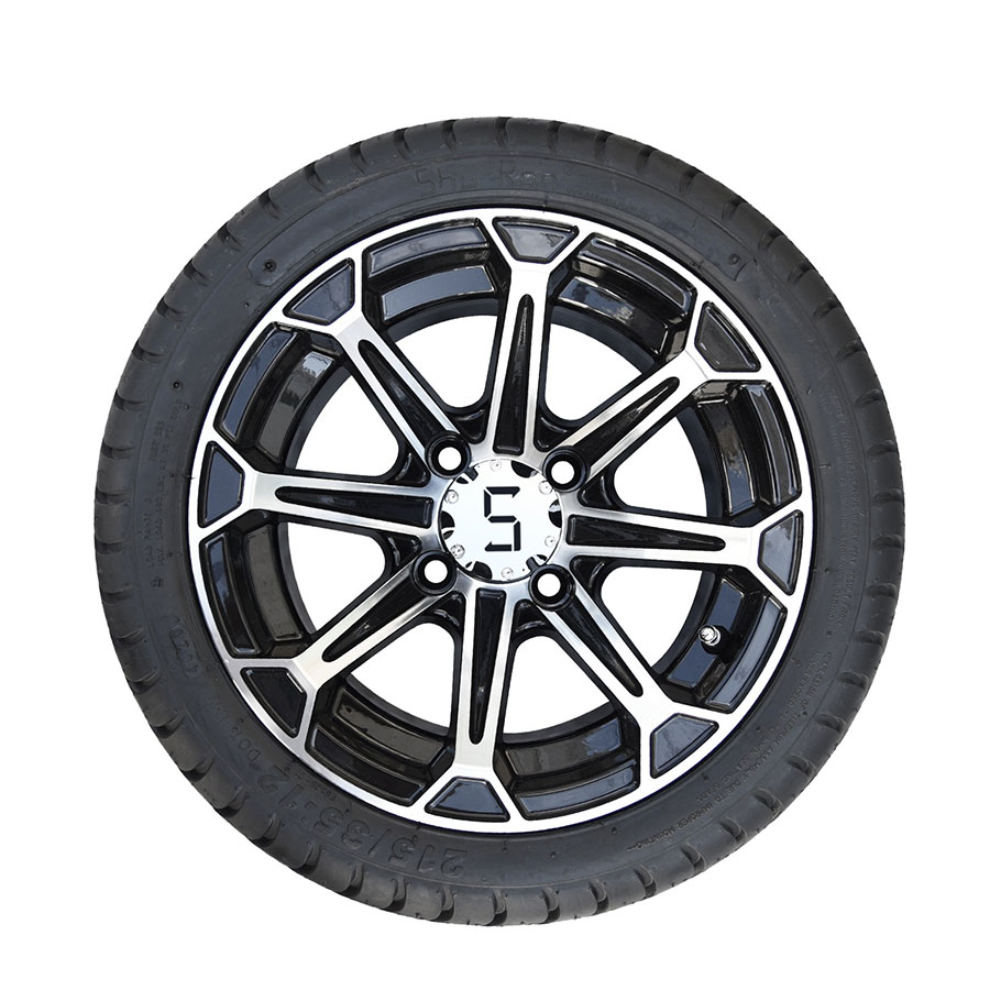12” Alloy & Machined Gloss Black